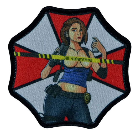 Нашивка, патч "Jill Valentine" тактическая с липучкой.