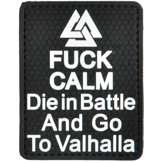 Нашивка, патч "Go to Valhalla " ПВХ тактическая с липучкой. .