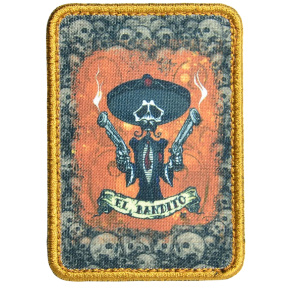 Нашивка, патч "El Bandito" тактическая с липучкой.