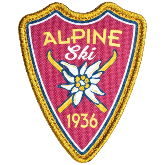 Нашивка, патч "ALPINE 1936" тактическая с липучкой.