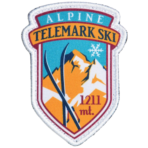 Нашивка, патч "Alpine Telemark ski" тактическая с липучкой.