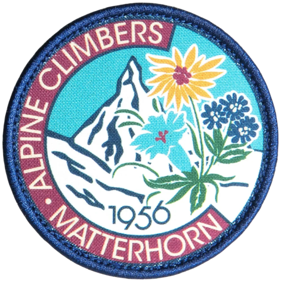 Нашивка, патч "MATTERHORN 1956" тактическая с липучкой.