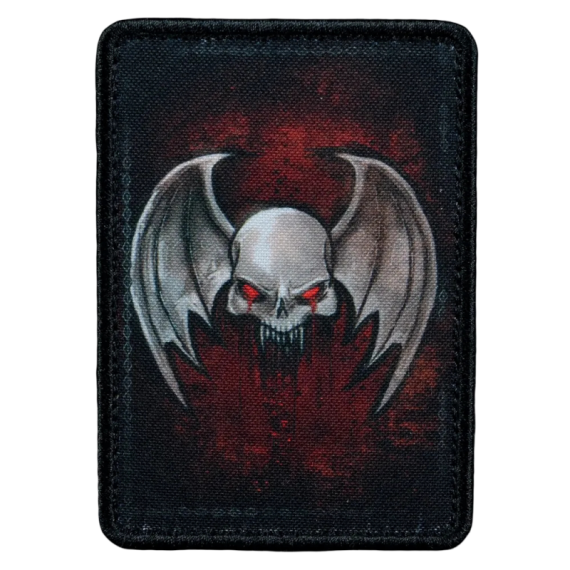 Нашивка, патч "Повелители ночи Warhammer 40K" тактическая с липучкой.