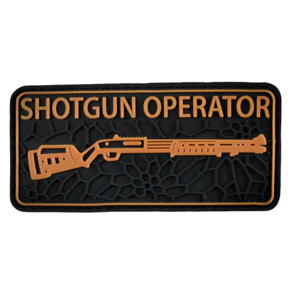 Нашивка, патч "Shotgun, Дробовик" ПВХ тактическая с липучкой.