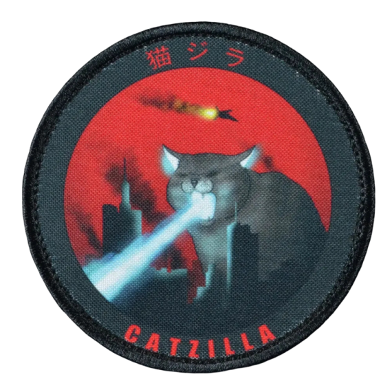 Нашивка, патч "Catzilla" тактическая с липучкой.