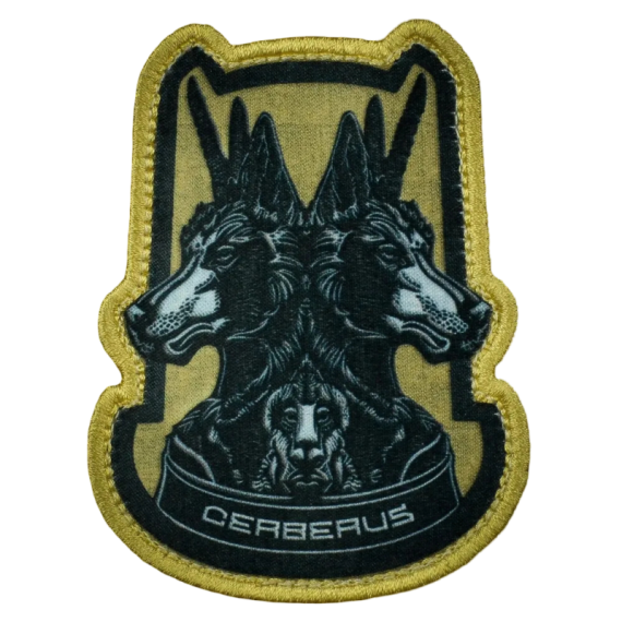 Нашивка, патч "Cerberus" тактическая с липучкой.
