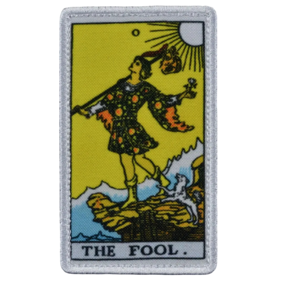Нашивка, патч "Карта таро дурак, fool" тактическая с липучкой.