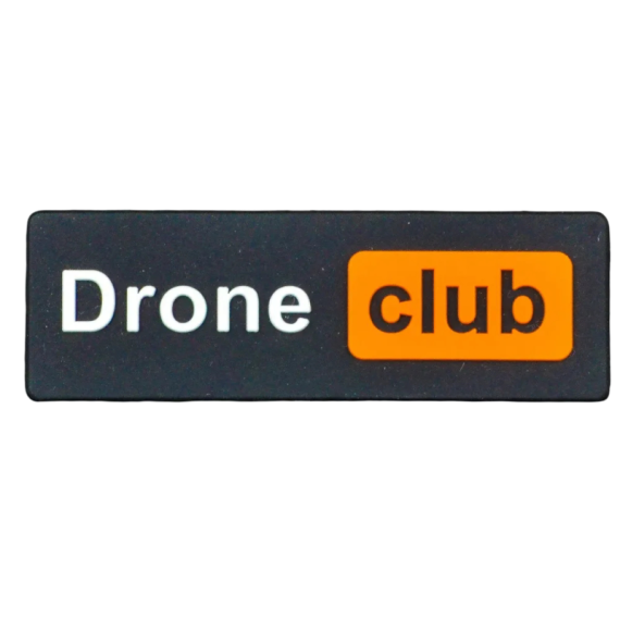 Нашивка, патч "Drone Club" ПВХ тактическая с липучкой.