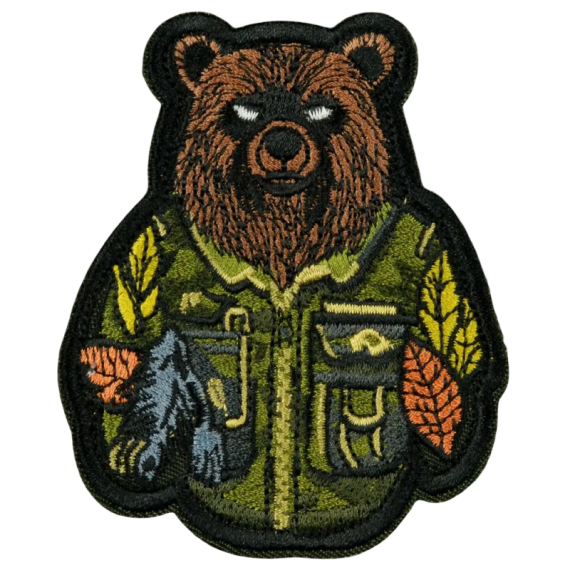 Нашивка, патч "Косолапый" тактическая с липучкой.