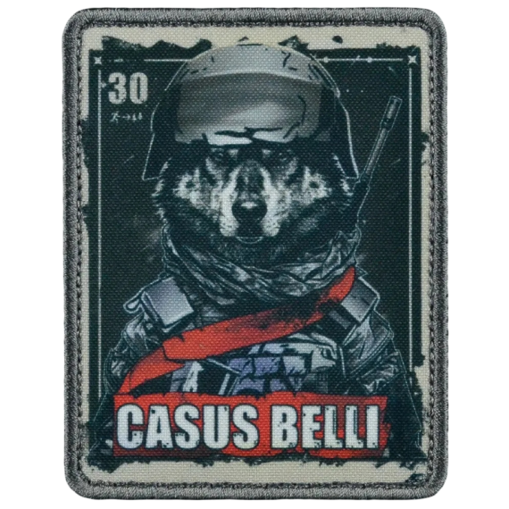 Нашивка, патч "Casus Belli, серия 30" тактическая с липучкой.