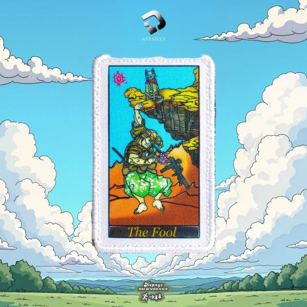 Нашивка, патч "Карта Таро тактический самурай"