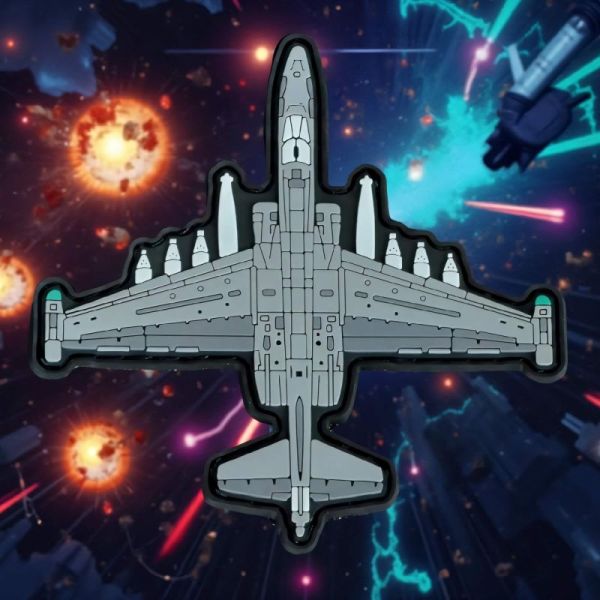 Нашивка, патч "СУ-25 грач", ПВХ с липучкой.